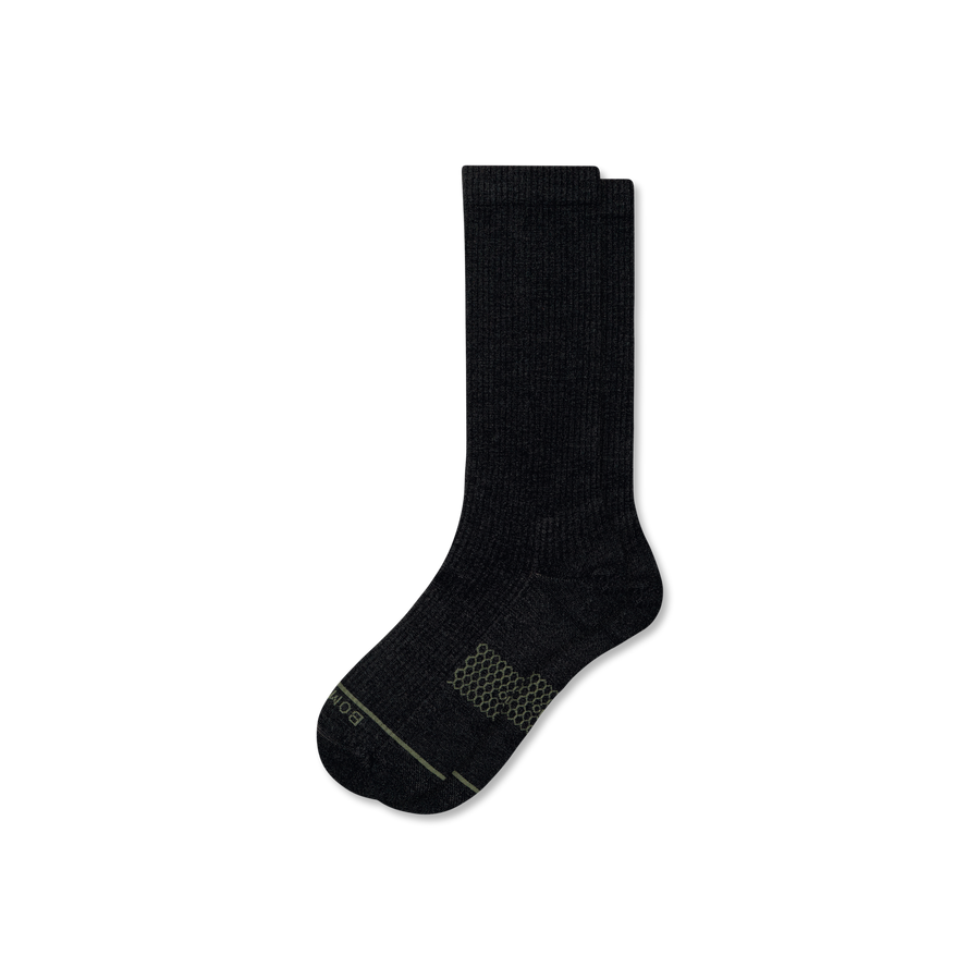 Men's Merino Wool Blend Modern Rib Calf Socks - Classic Low Cut Wear