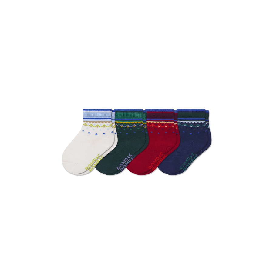 Toddler Lightweight Calf Sock 4-Pack - Outdoor School Rotation