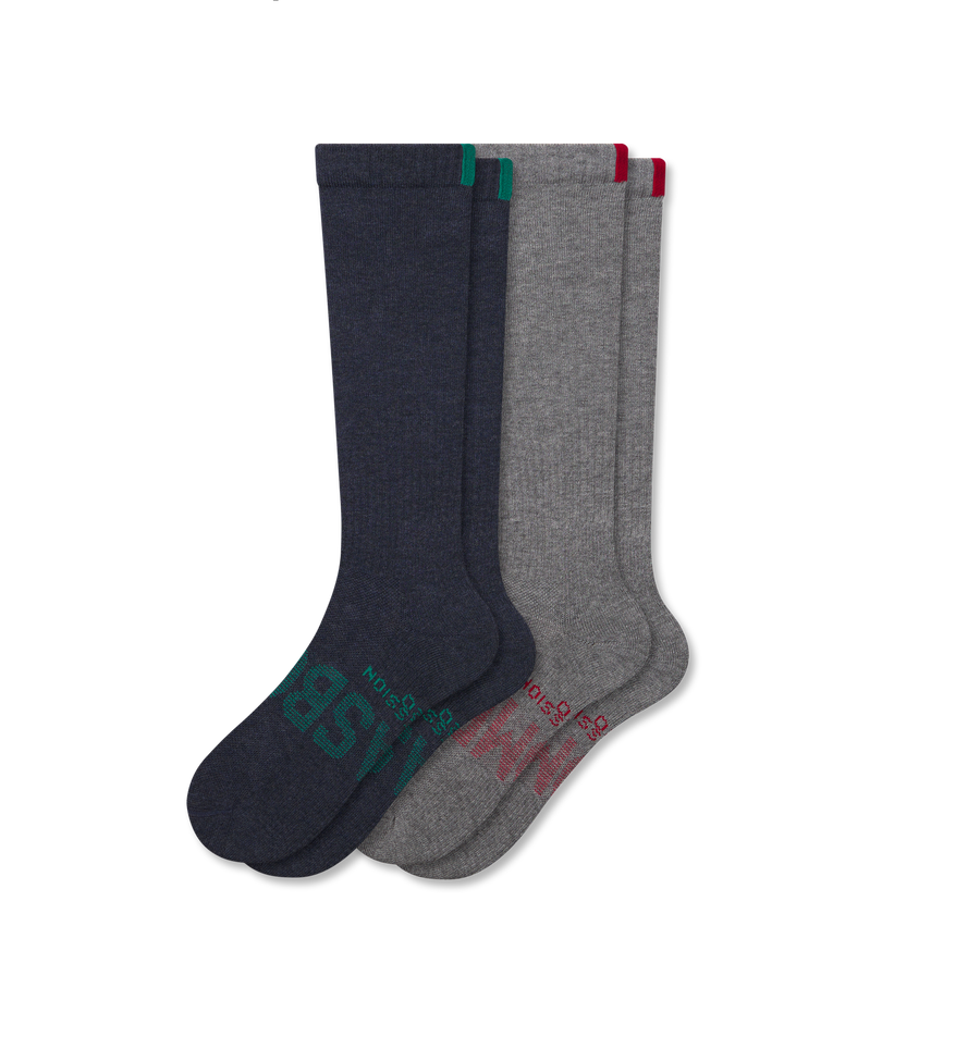 Women’s Everyday Compression Knee High Sock 2-Pack Gift Box - Motion Trail Fit