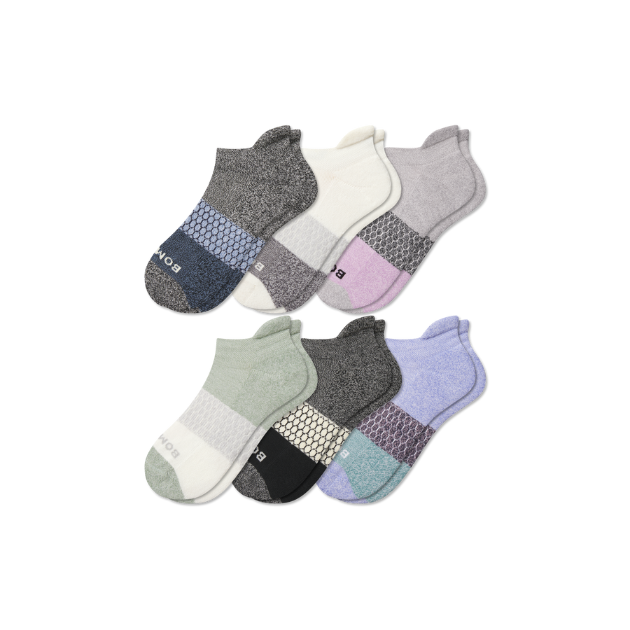 Youth Tri-Block Ankle Sock 6-Pack - Light Trail Fit