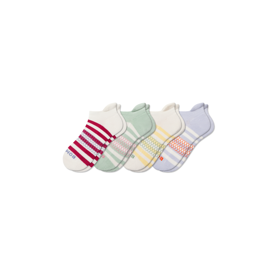 Youth Stripes Ankle Sock 4-Pack - Weekend Shift Move
