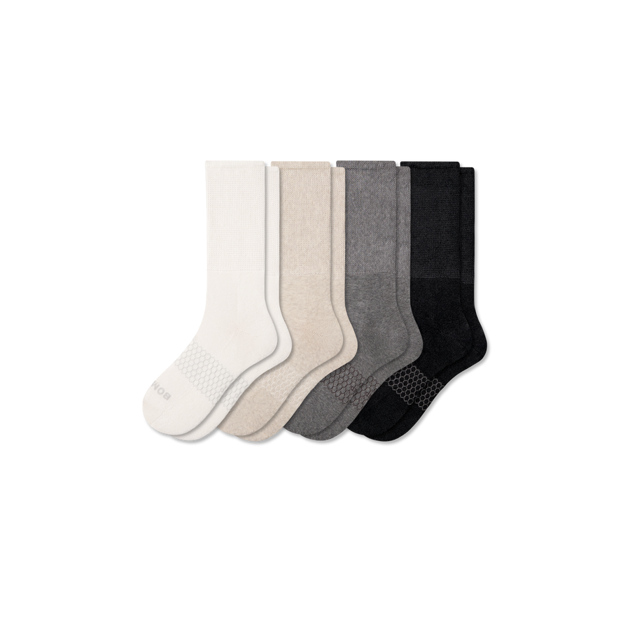 Men's Wide Calf Sock 4-Pack - Studio Home Wear