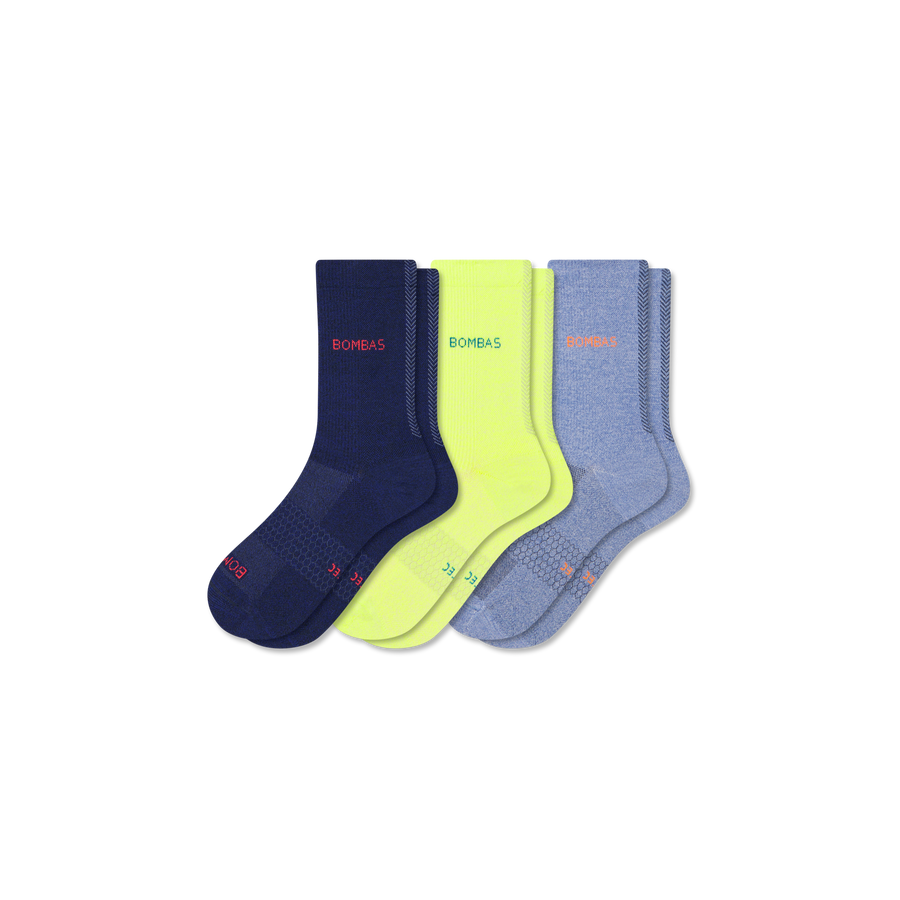 Women's UltraLite Sport Half Calf Sock 3-Pack - Breathable Trail Support