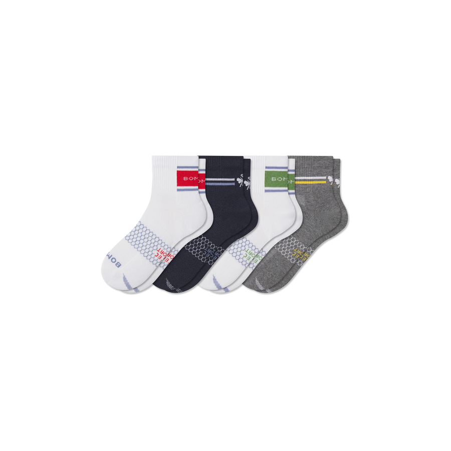 Men's All Sport Quarter Sock 4-Pack - Light Rotation