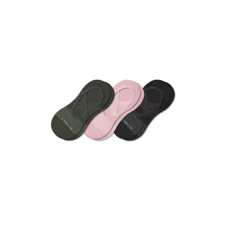 Women's Studio Gripper Ballet No Show Sock 3-Pack - Smooth Ankle Wear