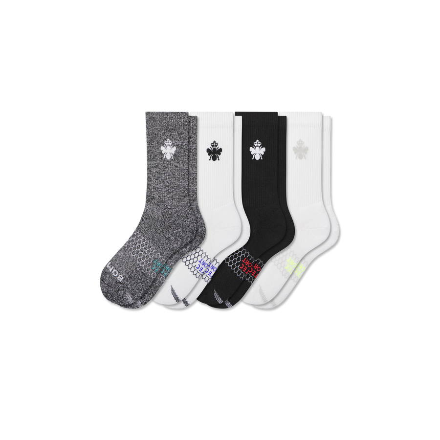 Youth All Sport Calf Sock 4-Pack - Light Court Rotation