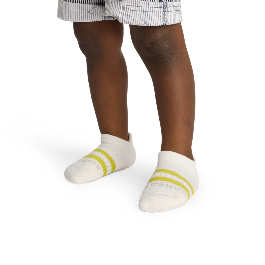 Toddler Solids Gripper Ankle Sock 4-Pack - Cushion Court Step