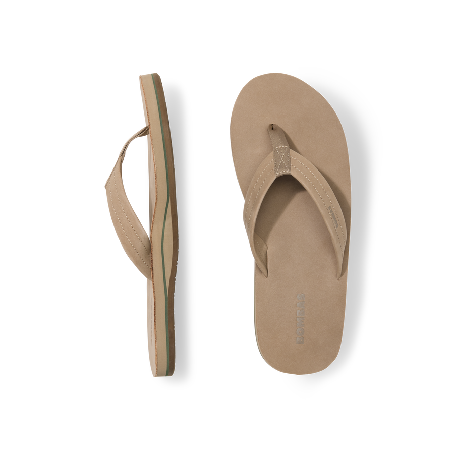 Men's Sunrise Leather Flip Flop - Gentle Travel Landing