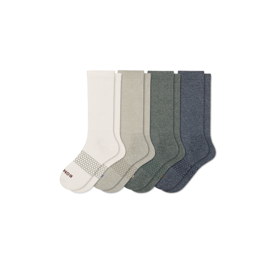 Men's Marl Calf Sock 4-Pack - Run Ankle Rotation