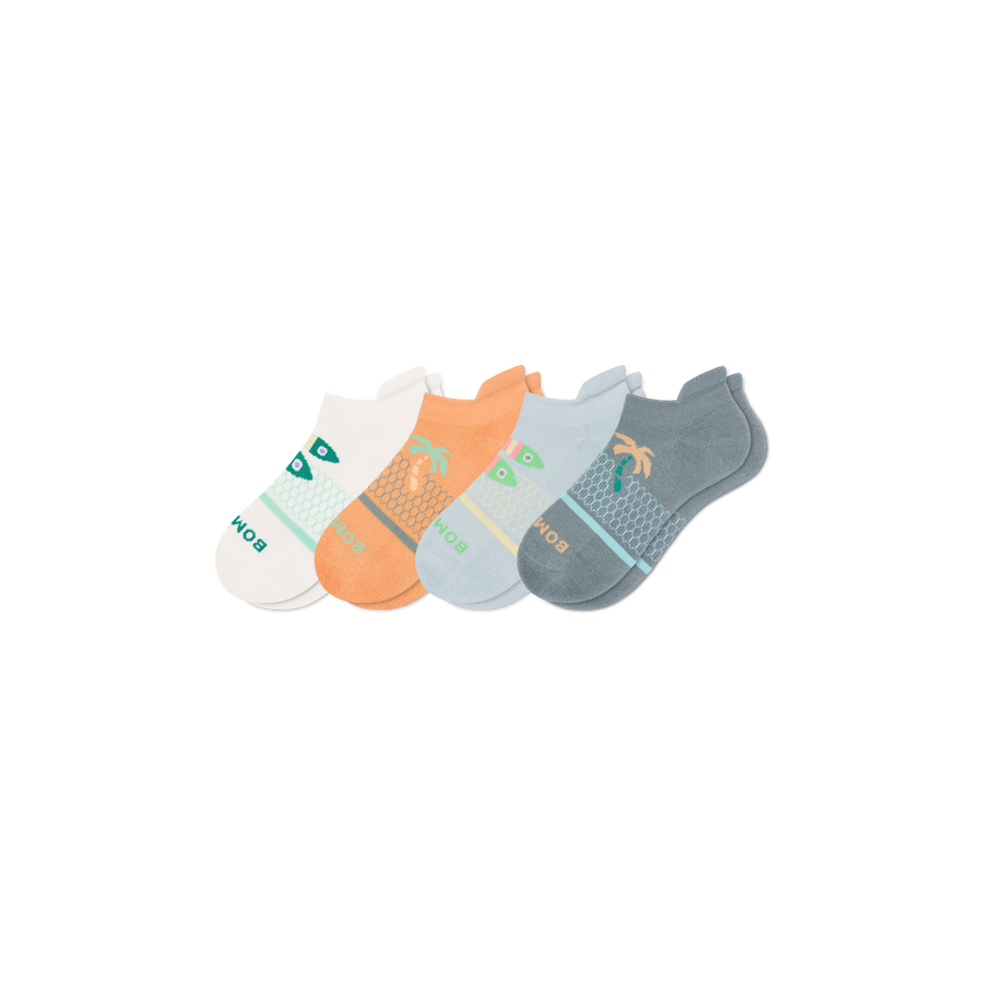 Youth Seaside Ankle Sock 4-Pack - Modern Weekend Pair