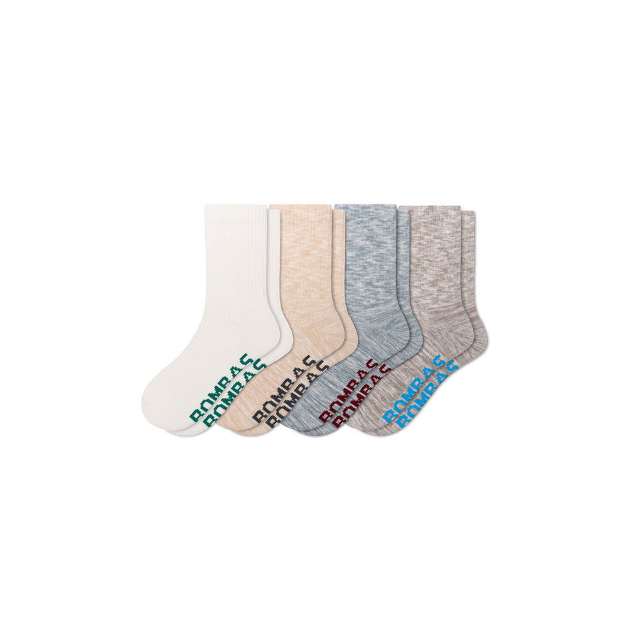 Women's Summer Ragg Half Calf Sock 4-Pack - Everyday Home Pair