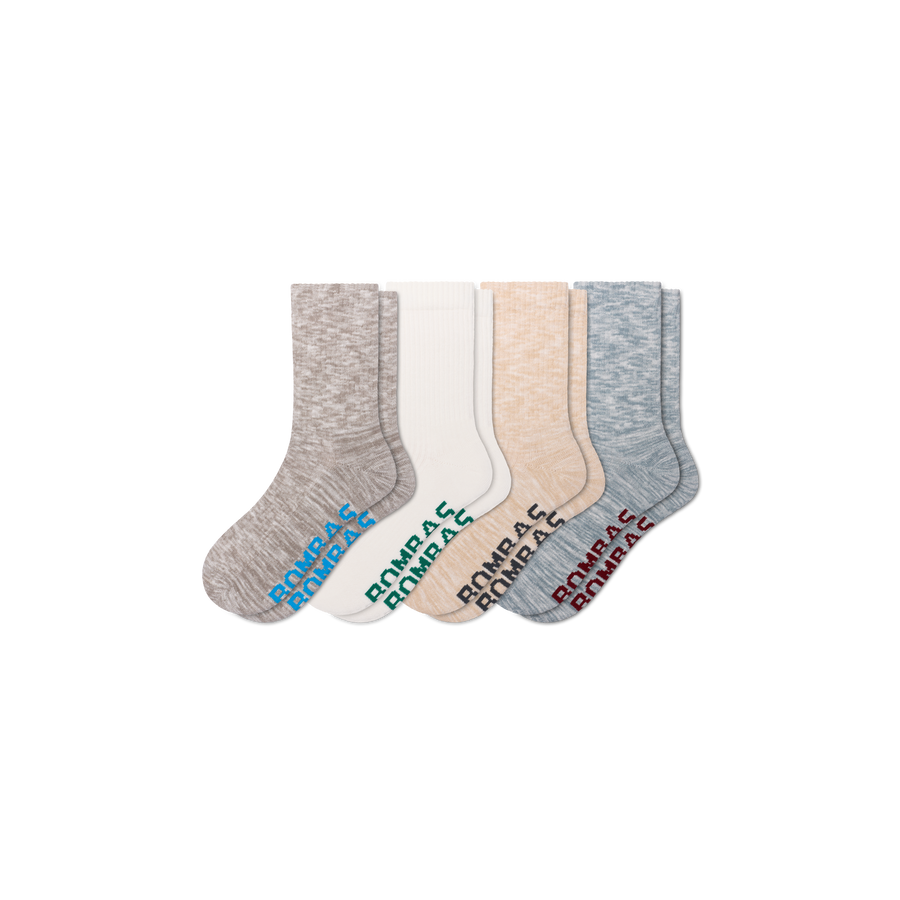 Men's Summer Ragg Half Calf Sock 4-Pack - Run Weekend Cushion