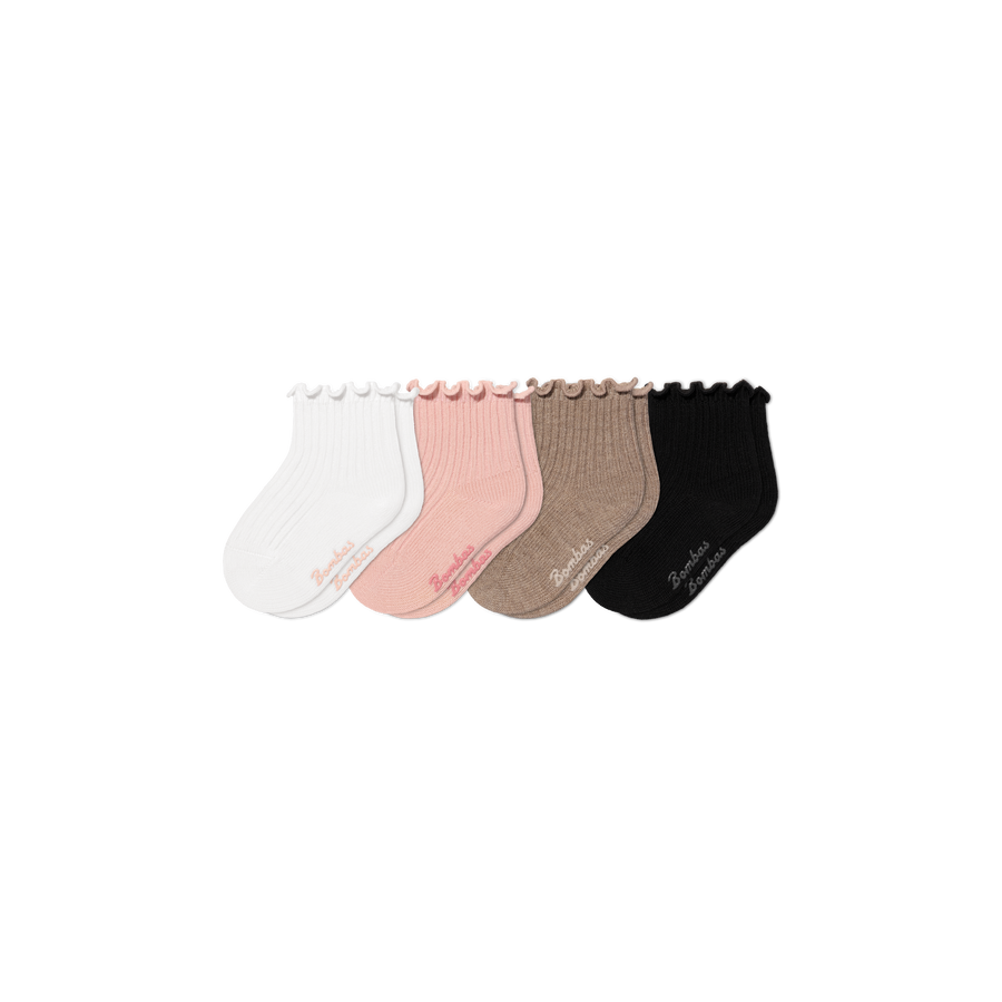 Baby Ruffle Rib Calf Sock 4-Pack (6-12 Months) - Fresh Run Comfort