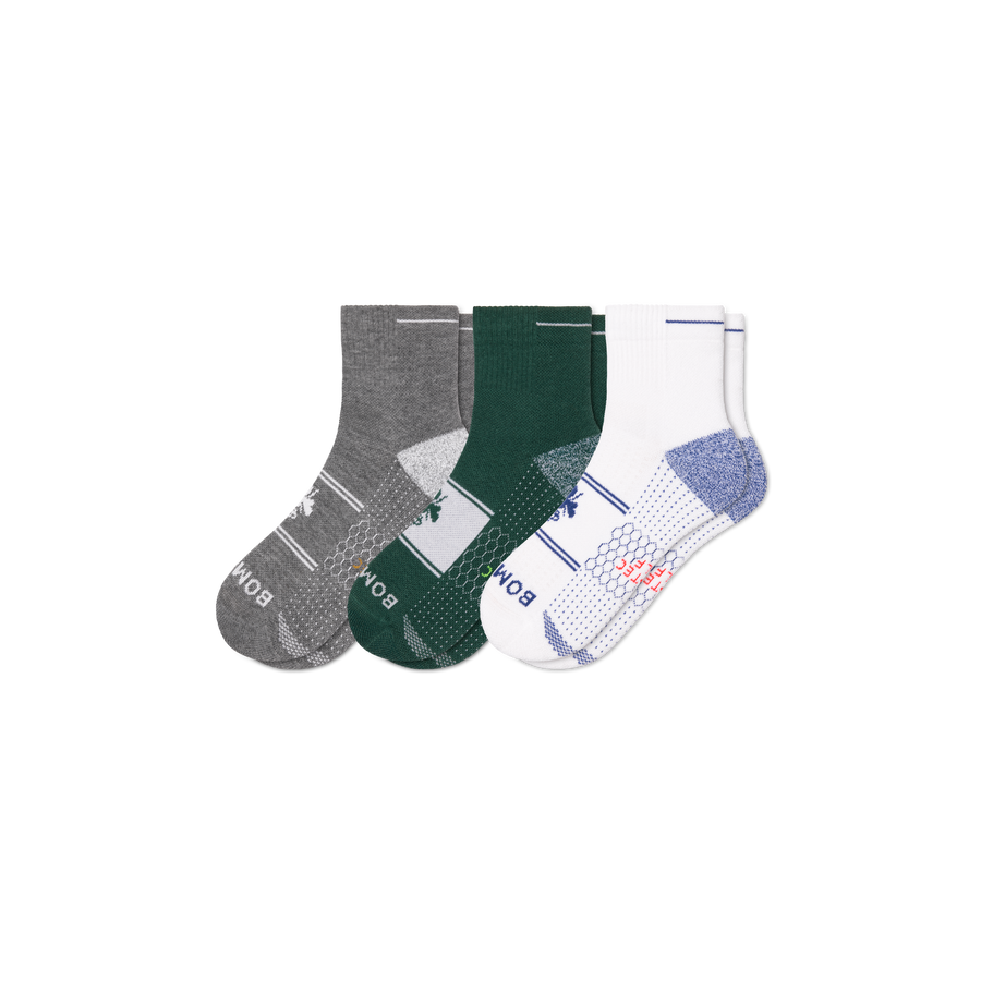 Men's Golf Quarter Sock 3-Pack - Breathable Cushion