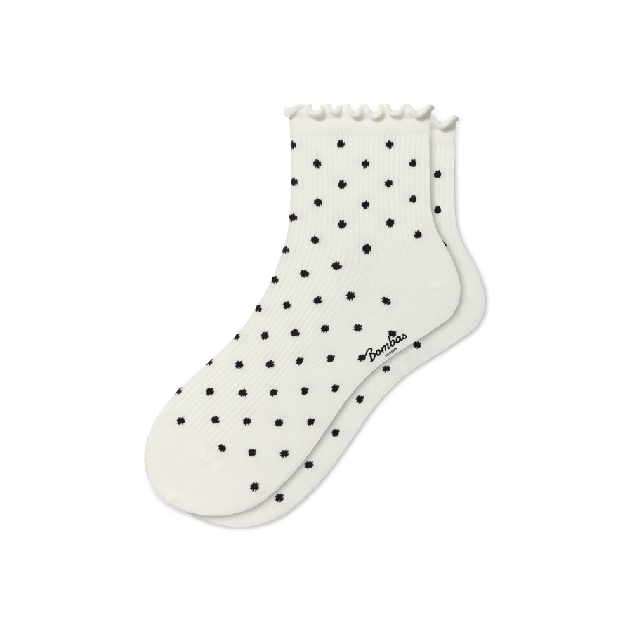 Women's Ruffle Rib Quarter Socks - Weekend Lounge Wear