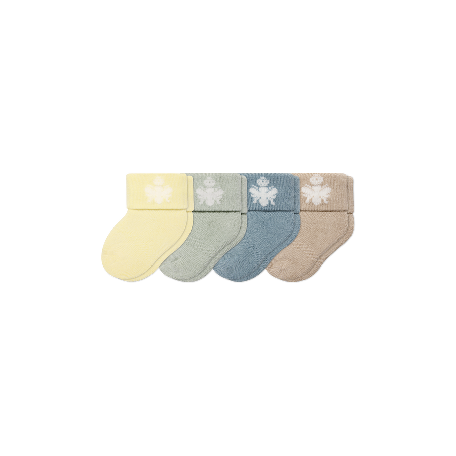 Baby Sock 4-Pack (0-6 Months) - Mini Step