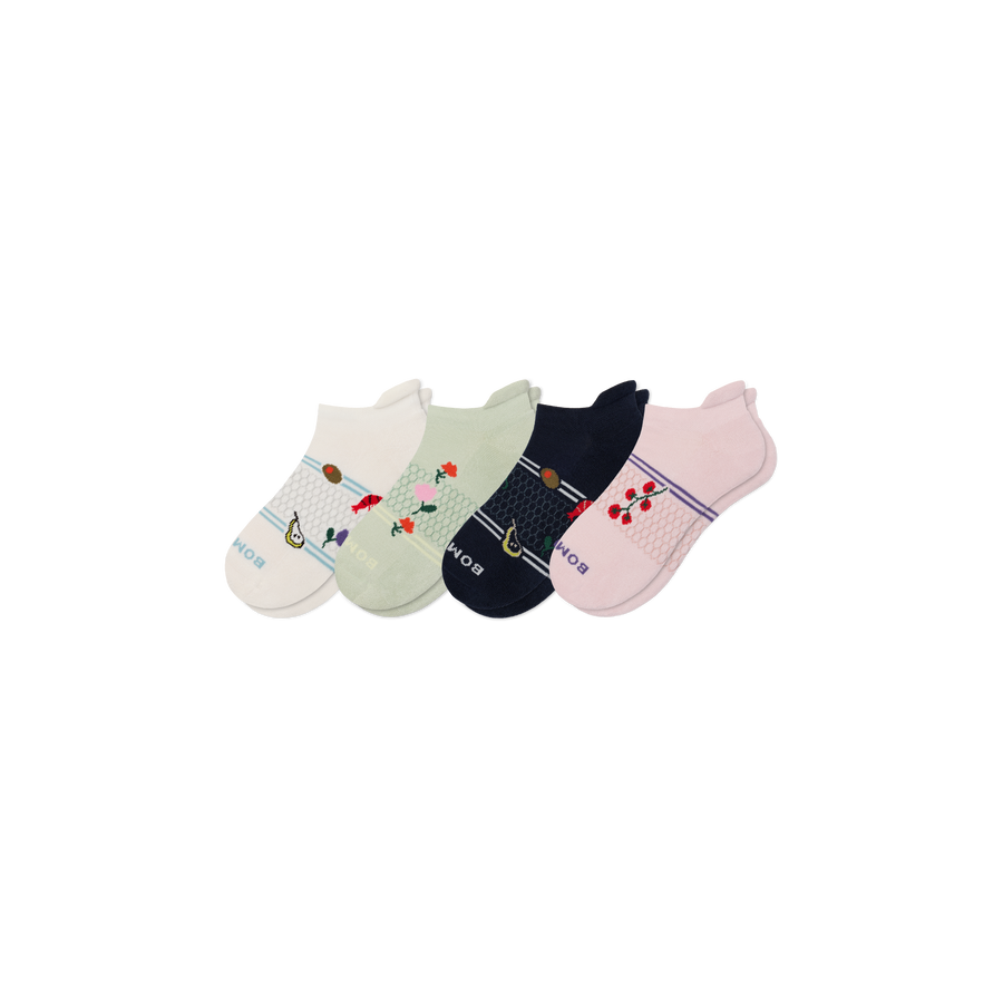 Women's Dinner Party Ankle Sock 4-Pack - Light School Wear