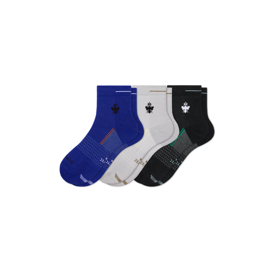 Men's Run Quarter Sock 3-Pack - Active Hike Step