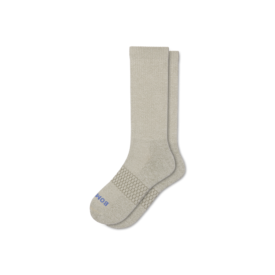 Men's Marl Calf Socks - Smooth Crew Cushion