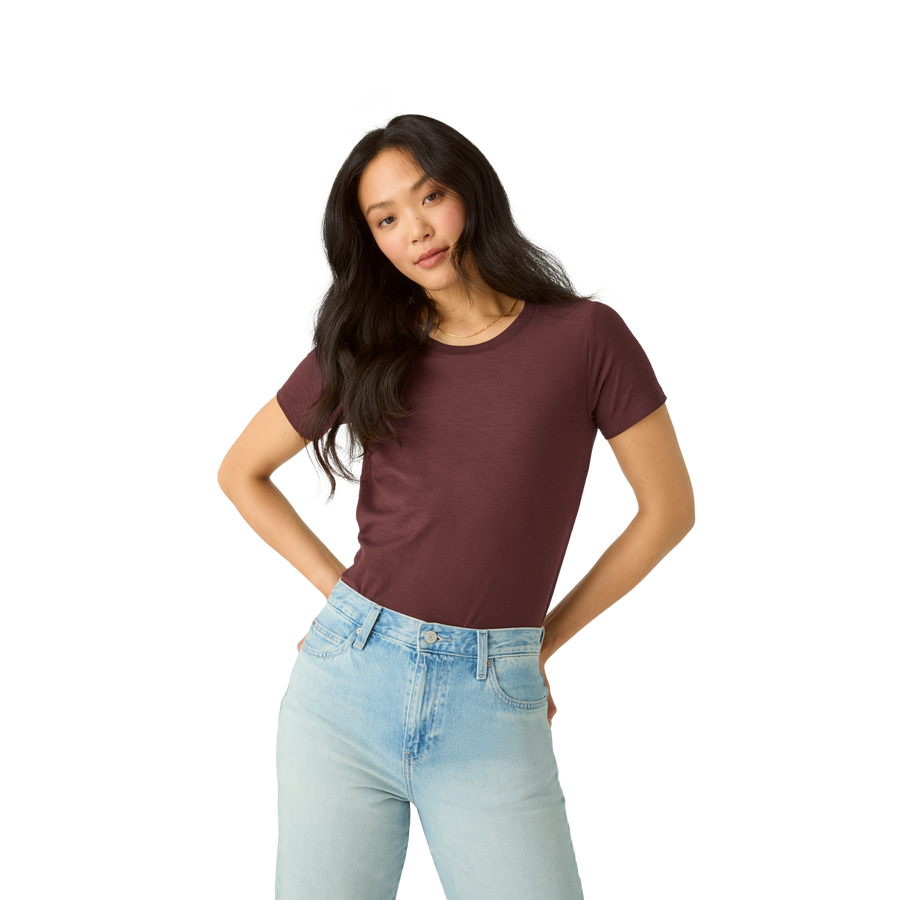 Women's Air Slub Crew Neck T-Shirt - Weekend Off Duty Cut