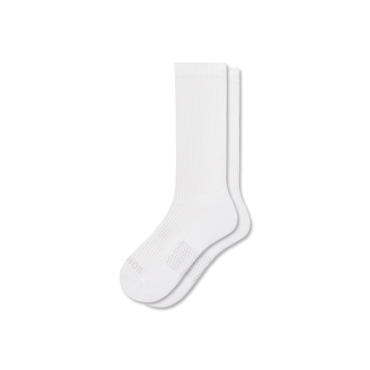 Modern Rib Calf Socks - Bright White L [5701]