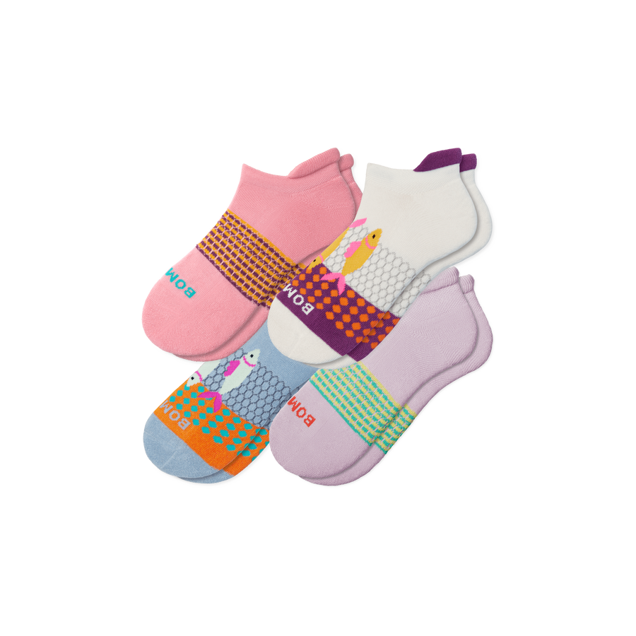 Women's Aquatic Ankle Sock 4-Pack - Trail Shift Pair