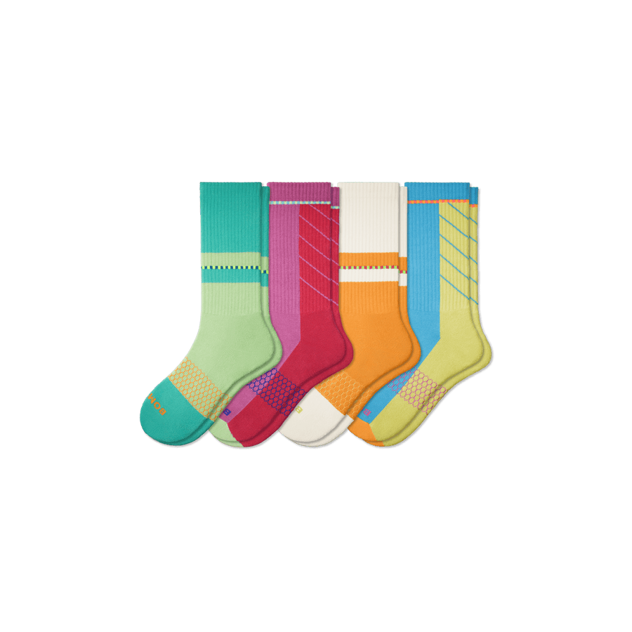 Black Hive Collection Calf Sock 4-Pack - Classic Low Cut Comfort