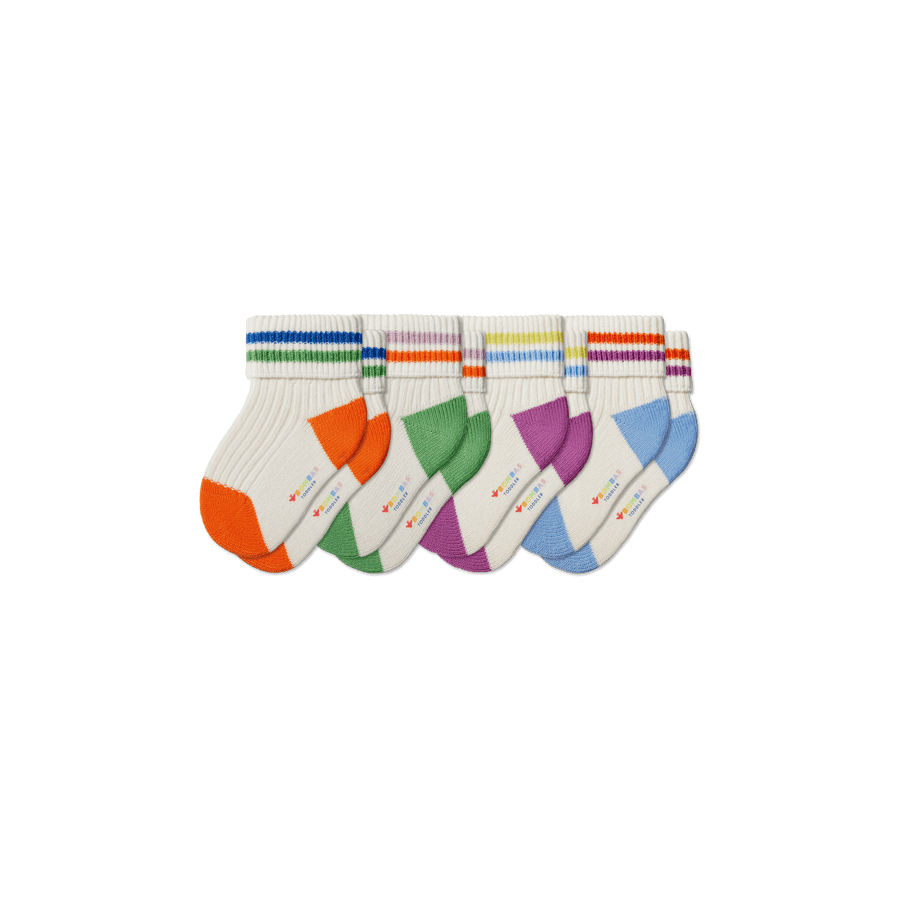 Toddler Pride Calf Sock 4-Pack - Studio Low Cut Cushion
