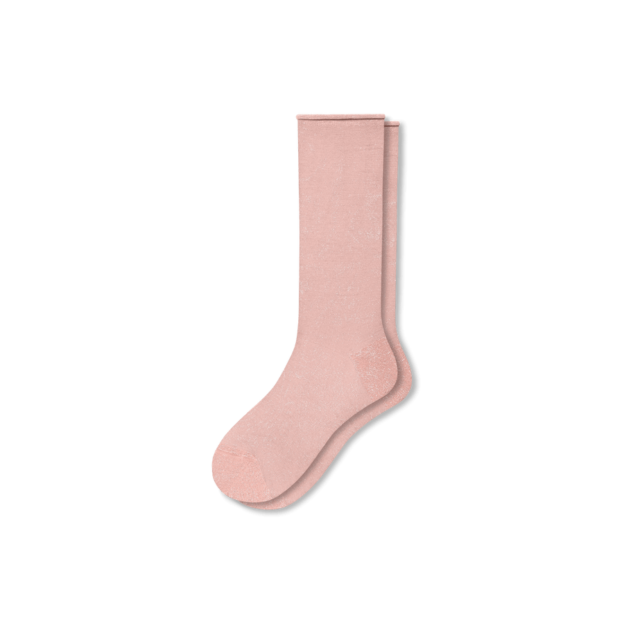 Women’s Sheer Sparkle Calf Socks - Comfort Everyday Step