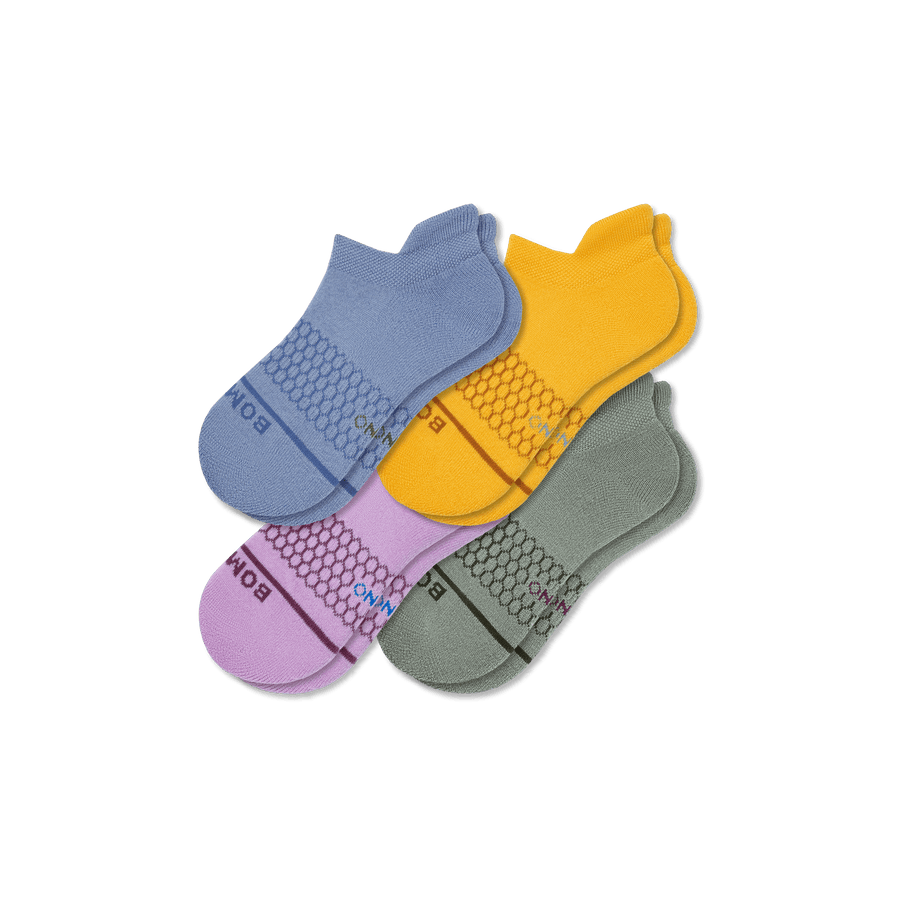 Youth Merino Wool Blend Ankle Sock 4-Pack - Outdoor Ankle Comfort