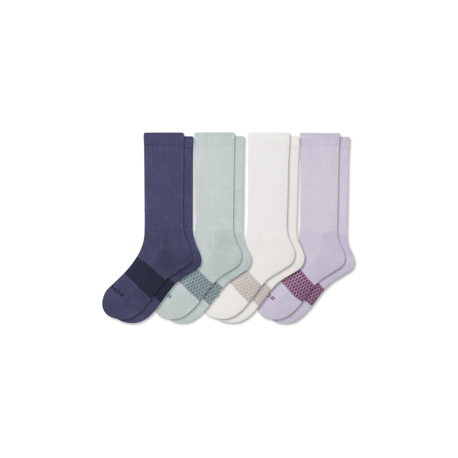 Women's Solids Calf Sock 4-Pack - Fresh Studio Support
