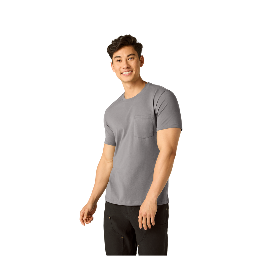 Men's Pima Cotton Pocket Crew Neck T-Shirt - Classic Layer Ready