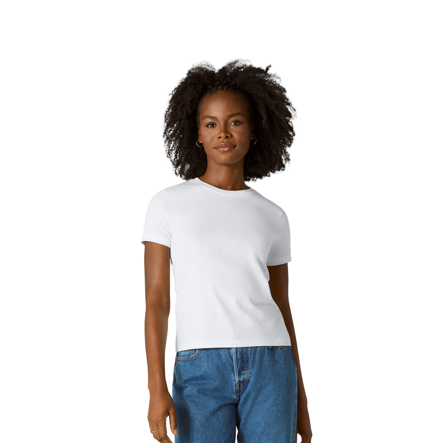 Women's Pima Cotton Slim Crew Neck T-Shirt - Daily Layer