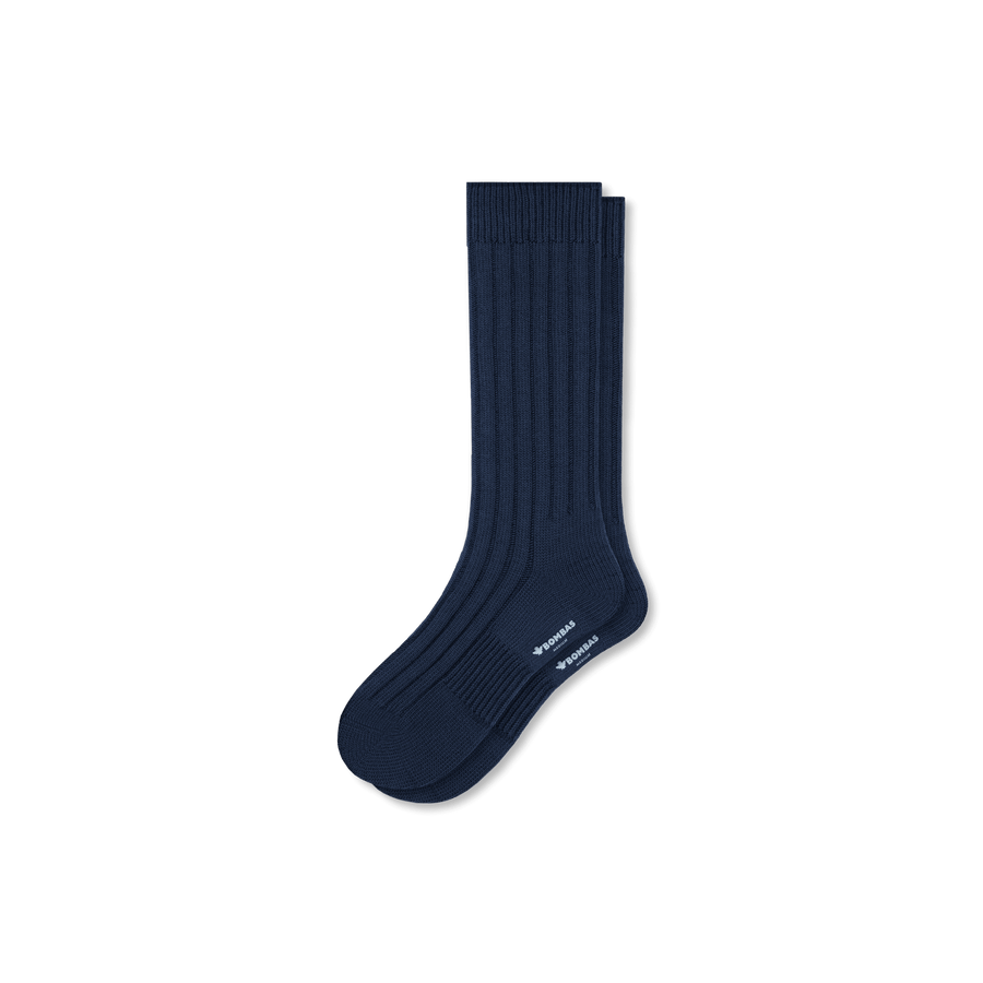 Men's Vintage Rib Calf Socks - Smooth School Rotation