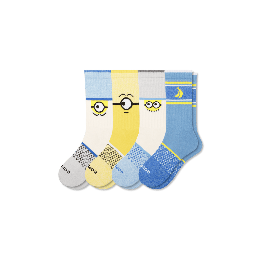 Minions Calf Sock 4-Pack - Soft Run Pair