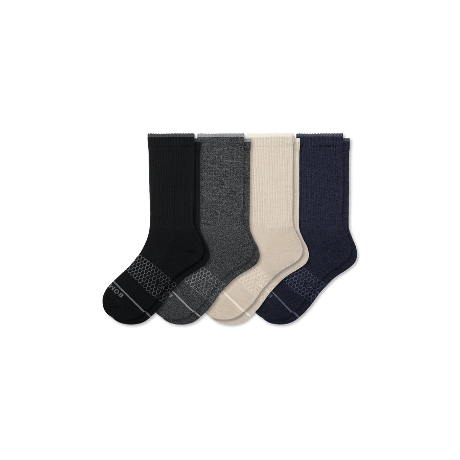 Women's Merino Wool Blend Calf Sock 4-Pack - Active Run Wear