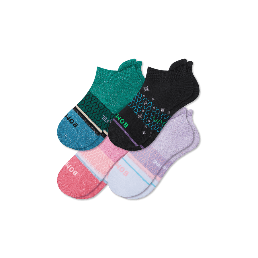 Youth Wicked X Bombas Ankle Sock 4-Pack - Weekly Rotation