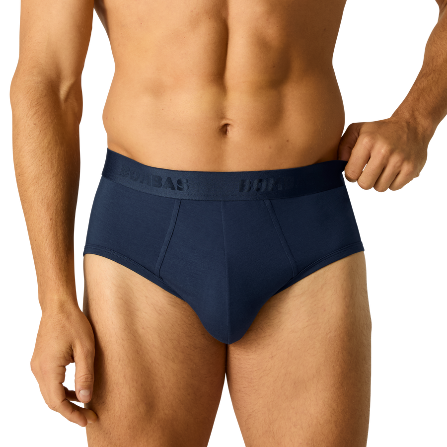 Men's Cotton Modal Blend Flyless Brief - Calm Everyday Ease