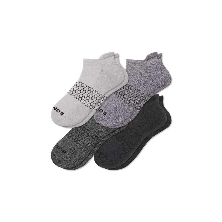 Men's Marl Ankle Sock 4-Pack - Steady Crew Comfort