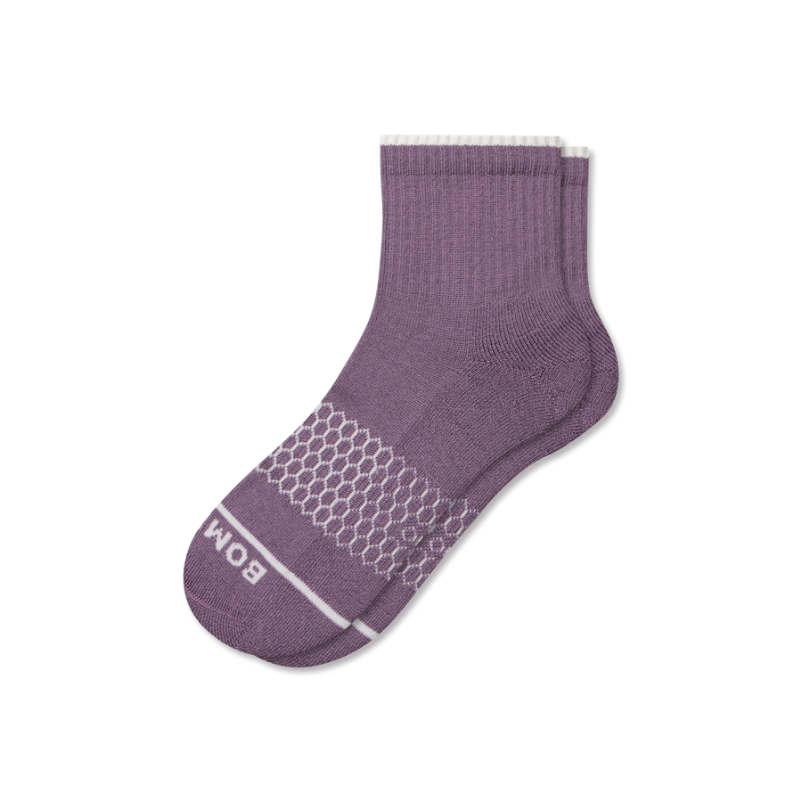 Women's Merino Wool Blend Quarter Socks - Run Shift Support