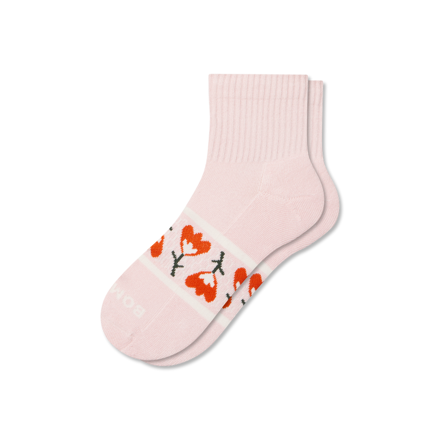 Women's Garden Party Quarter Socks - Classic Ankle Rotation