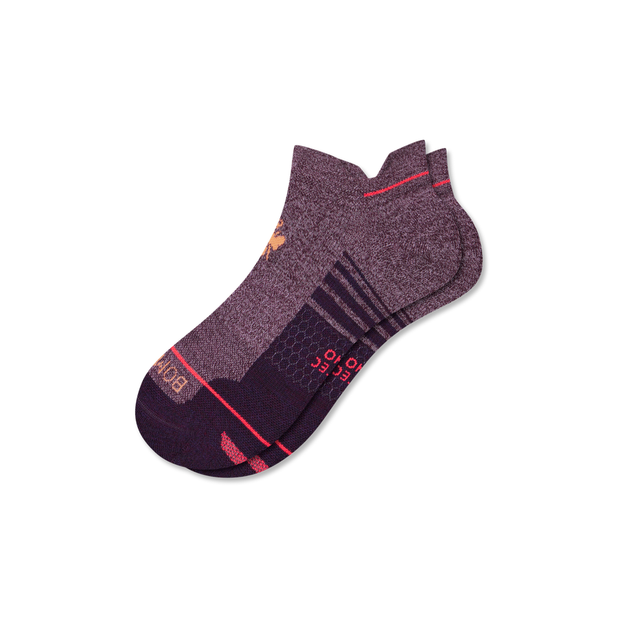 Men's Merino Wool Blend Run Ankle Socks - Weekend Crew Support