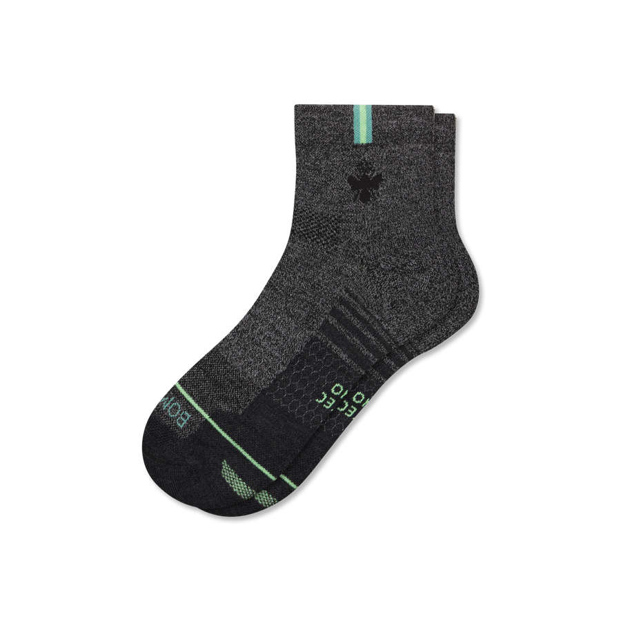 Women's Merino Wool Blend Run Quarter Socks - Outdoor Lounge Move