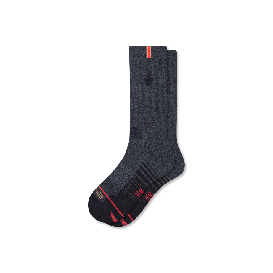 Men's Merino Wool Blend Run Calf Socks - Studio Office Rotation