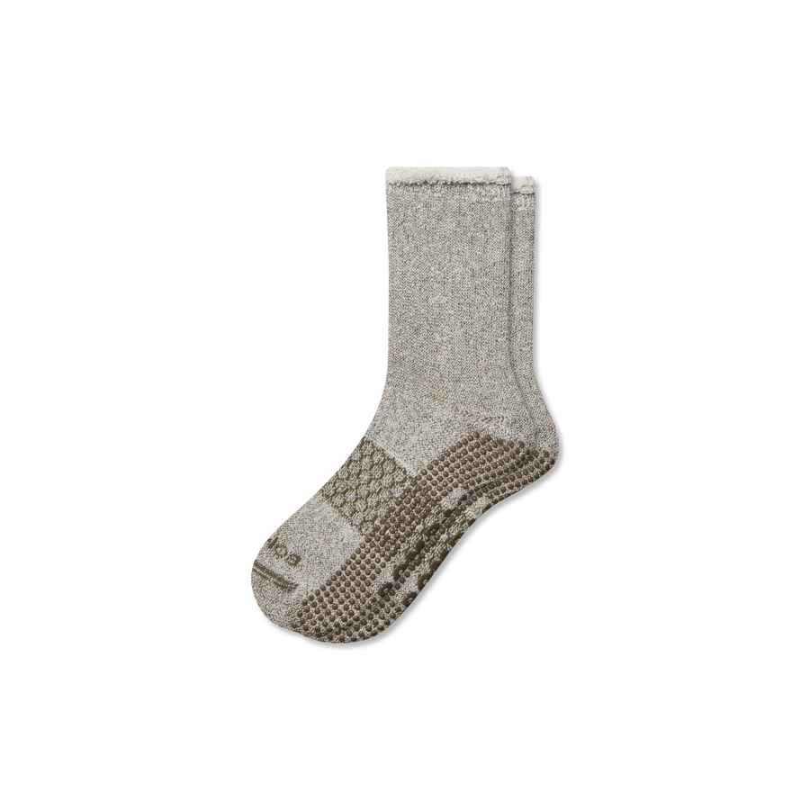 Women’s Roll-Top Merino Blend Gripper House Sock - Fresh Run Rotation
