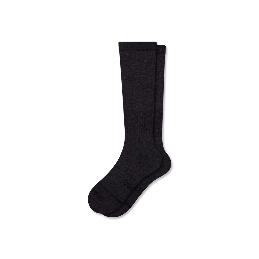 Women's Merino Wool Blend Everyday Compression Knee High Socks (15-20mmHg) - Support Warmup Hold