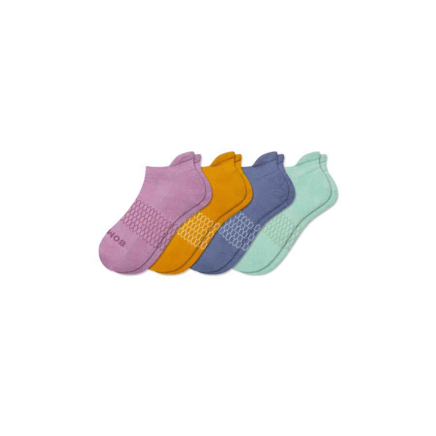 Youth Solids Ankle Sock 4-Pack - Cozy School Fit