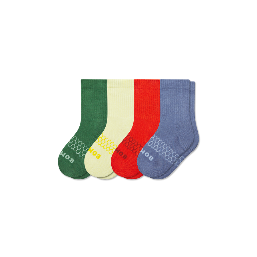 Junior Solids Calf Sock 4-Pack - Fresh Everyday Rotation
