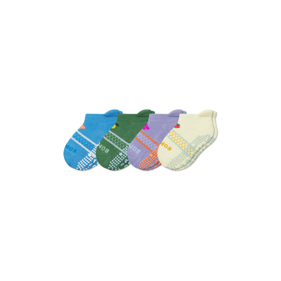 Toddler Garden Party Ankle Sock 4-Pack - Active Trail Support