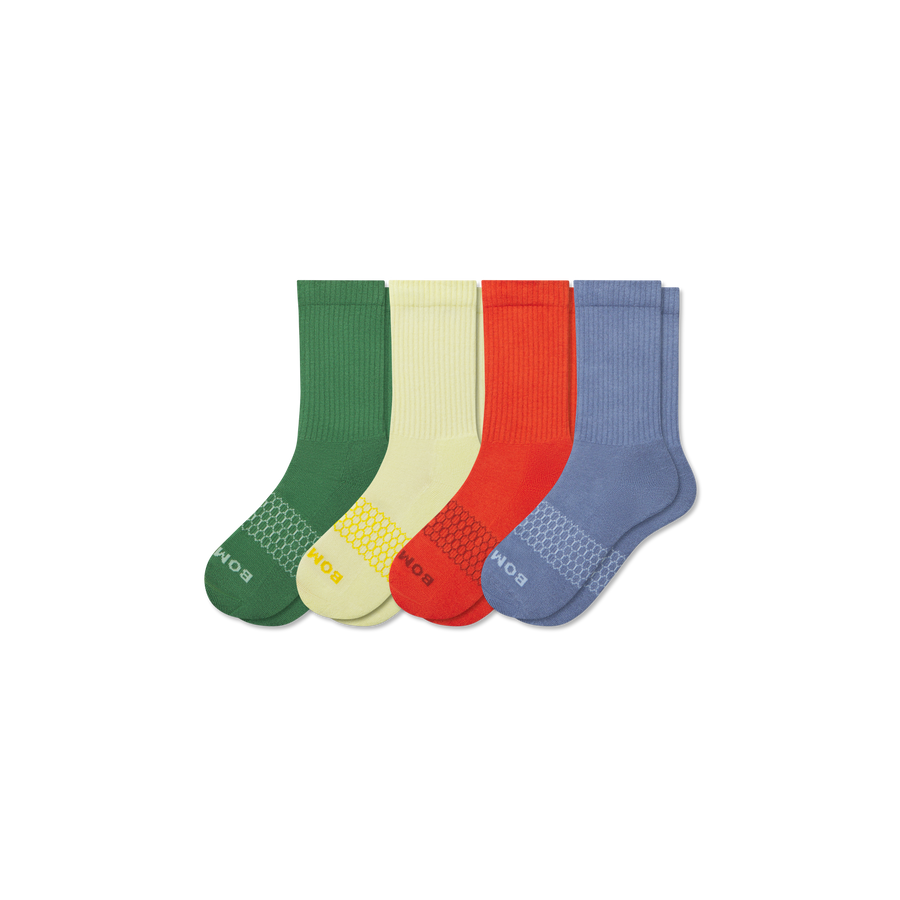 Youth Solids Calf Sock 4-Pack - Light Low Cut Wear